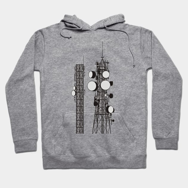 Communication Towers Hoodie by sifis